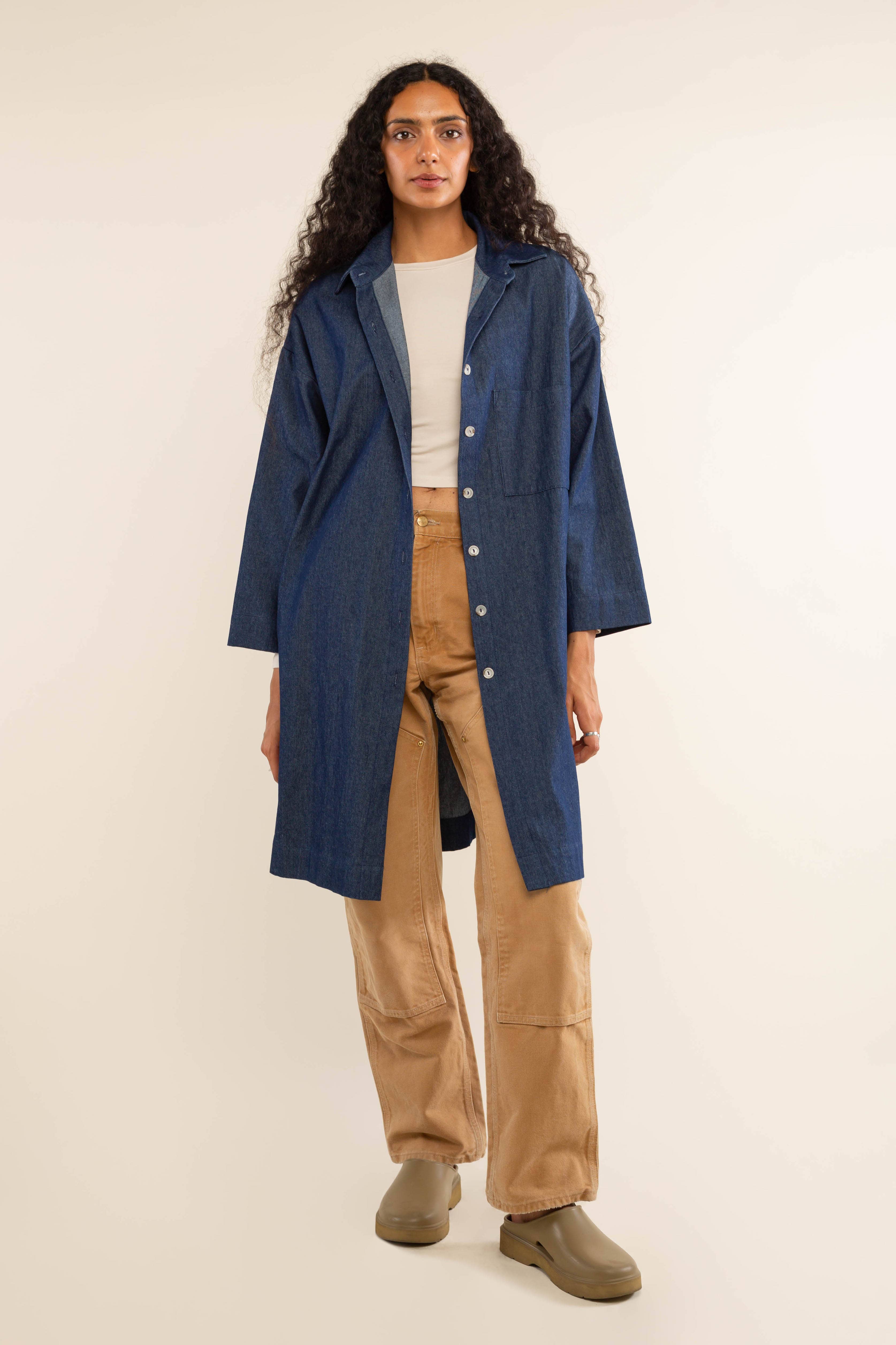 NLT - Wholesale Shirt Jacket/Shacket - Women's - Esme Denim Chore Overshirt4