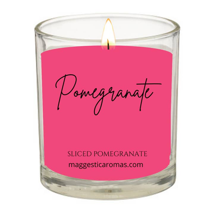 Bougie grenade pour la vente par Maggestic Aromas