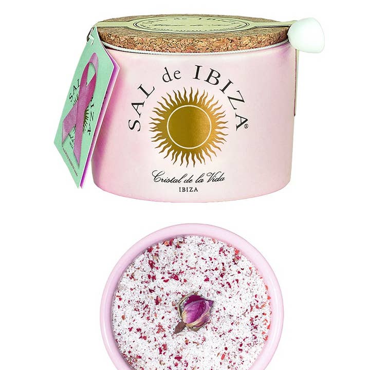 LE GOURMET CENTRAL - Wholesale Salt - Sal de Ibiza Fleur de Sel "La Vie en Rose" - 5.3oz (140 g)
