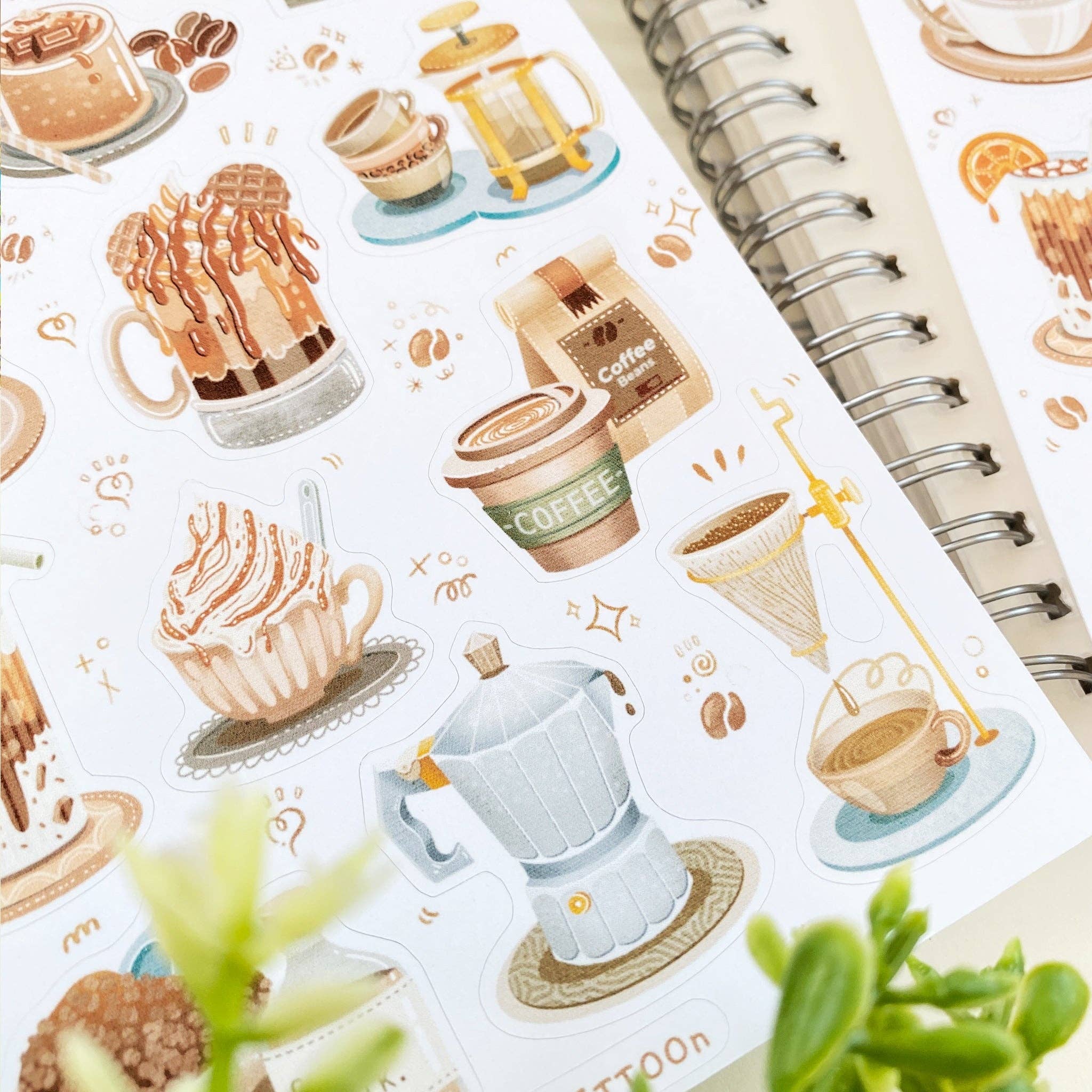Lettoon - Wholesale Sticker - Sticker Sheet - Coffee7