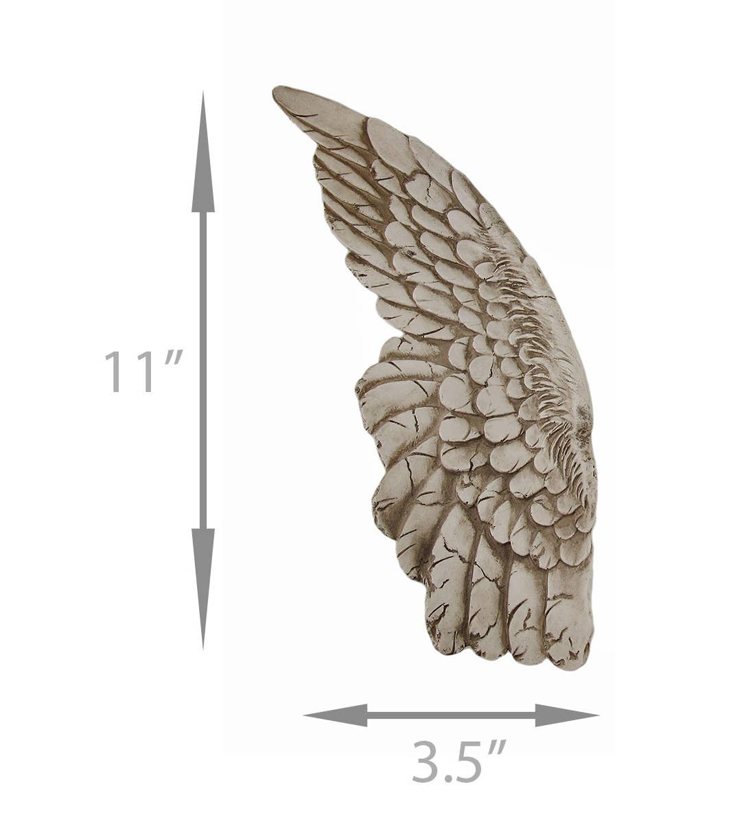 Zeckos – Großhandel 3D-Wandkunst – Wings of Protection Engelsflügel-Wandskulptur, Paar, 11 Zoll2