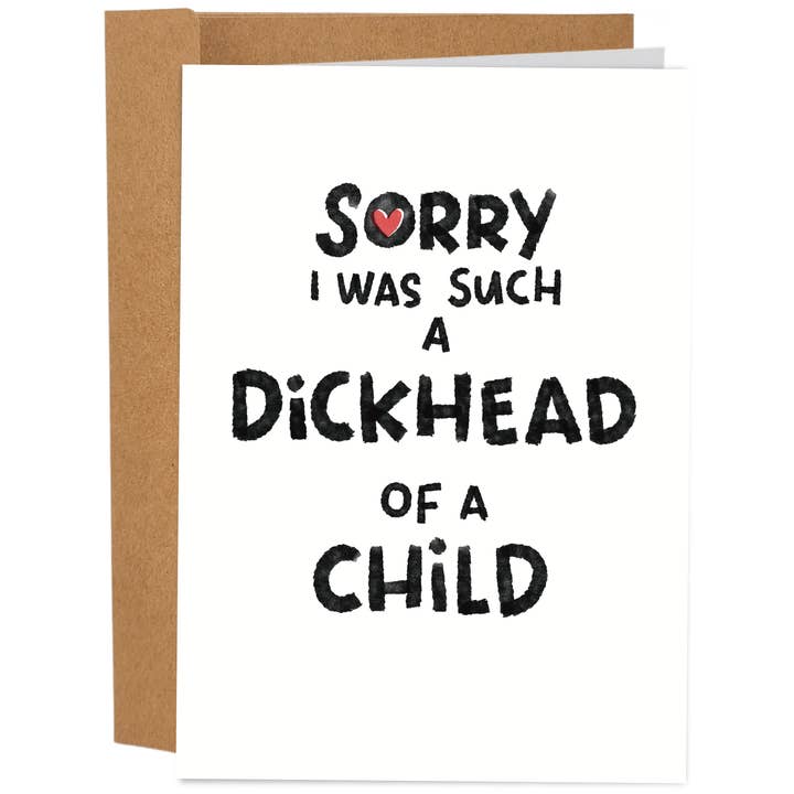 Dickhead Of A Child - Funny Mother's Day Card for wholesale by Sleazy Greetings