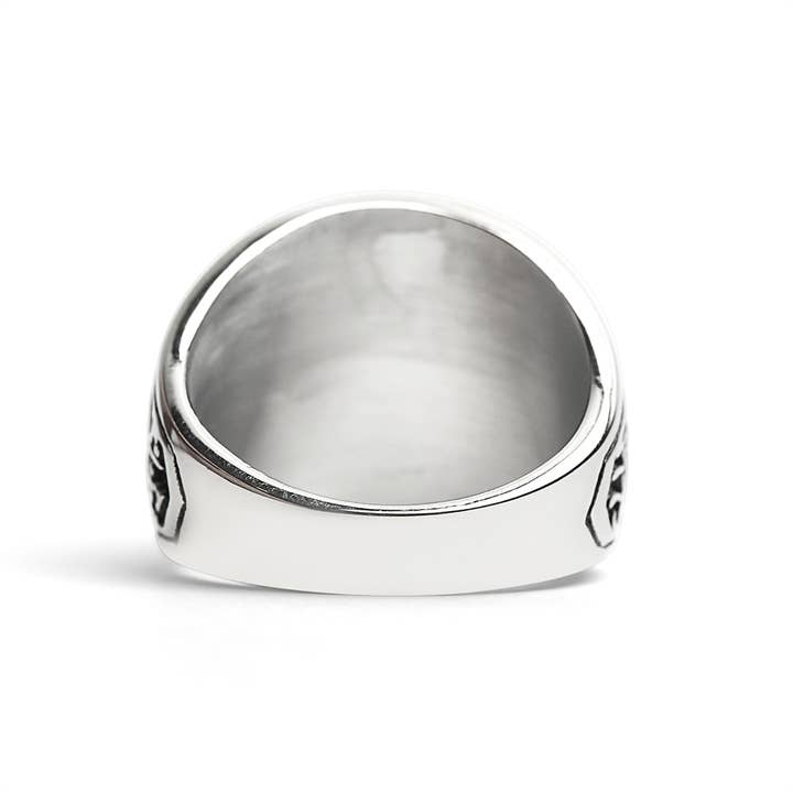 WJW - Wholesale Cocktail/Statement Ring - United States Marine Corp Stainless Steel Women's Ring