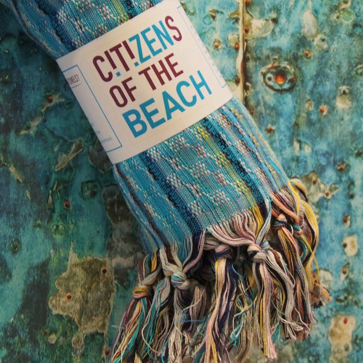 Blue Beach Bath Towel - Turkish Cotton Colorful Absorbent for wholesale by Citizens Of The Beach