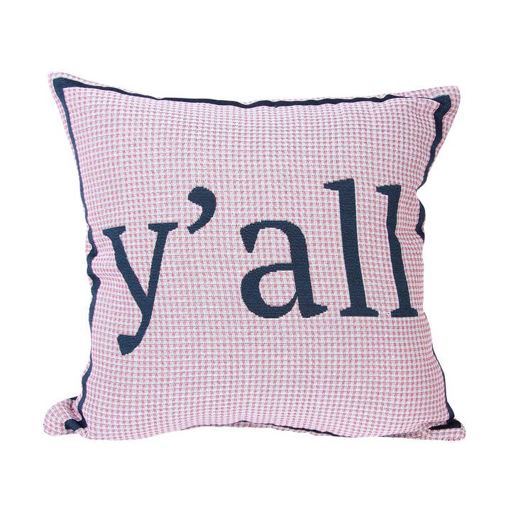 Oreiller Y'all Rose pour la vente par Barrel Down South