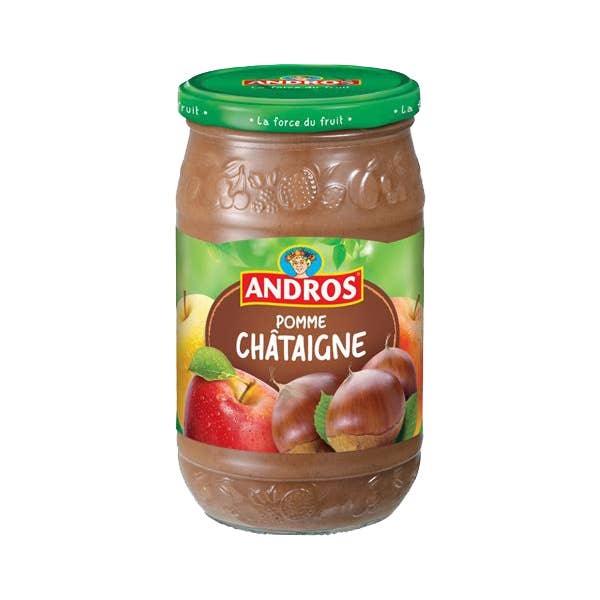 France At Home - Wholesale Fruit snacks - Andros Apple & Chestnut Compote 785g