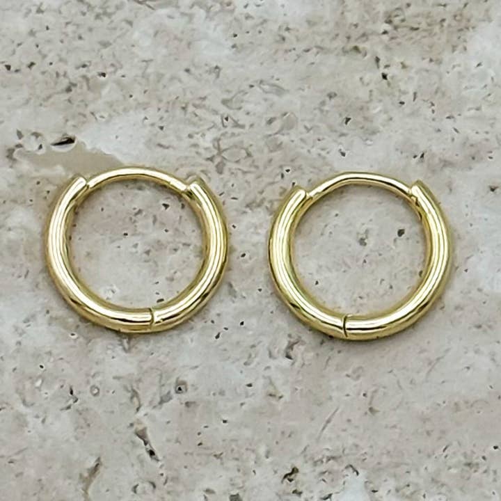 Sutton Medium Huggie Hoop Earring for wholesale by Rand Design