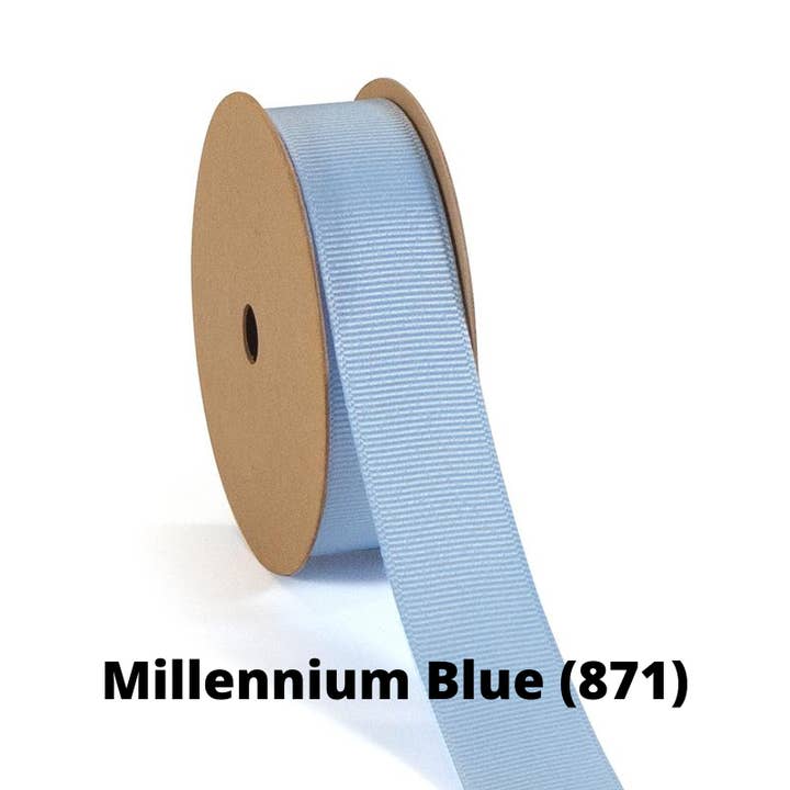 LA Ribbons Wholesale - Wholesale Ribbon - Gift Wrapping - Textured Grosgrain Ribbon | Millenium Blue (871)