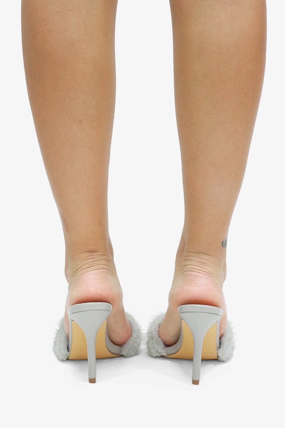 Lemonade Shoes – Engroshandel Højhælede sko - Dame – CHAIRMAN- Pelsmuldhæl med udsmykning24