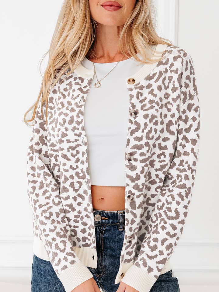 Leopard Drop Shoulder Chunky Cardigan Sweater and other Purchase Wholesale leopard sweater. Free Returns & Net 60 Terms on Faire trending on Faire.