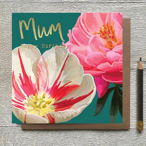BG 08 - Mamma Grattis på Födelsedagen Blomster Gratulationskort för wholesale av Sarah Kelleher