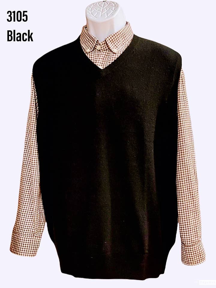 Men's Cashmere Vest #3105 for wholesale by Belford