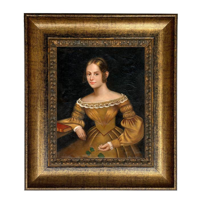 Madison Bay Co. - Historical Home Decor Reproductions - Wholesale Painting/drawing - Portrait of a Woman in Yellow Dress Painted Print on Canvas63