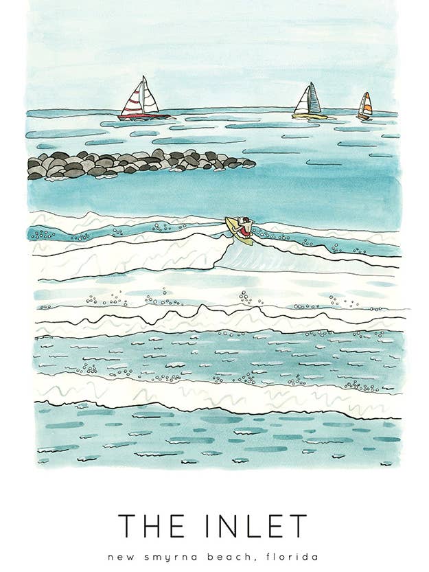 The Inlet Print for wholesale by Jelly Press