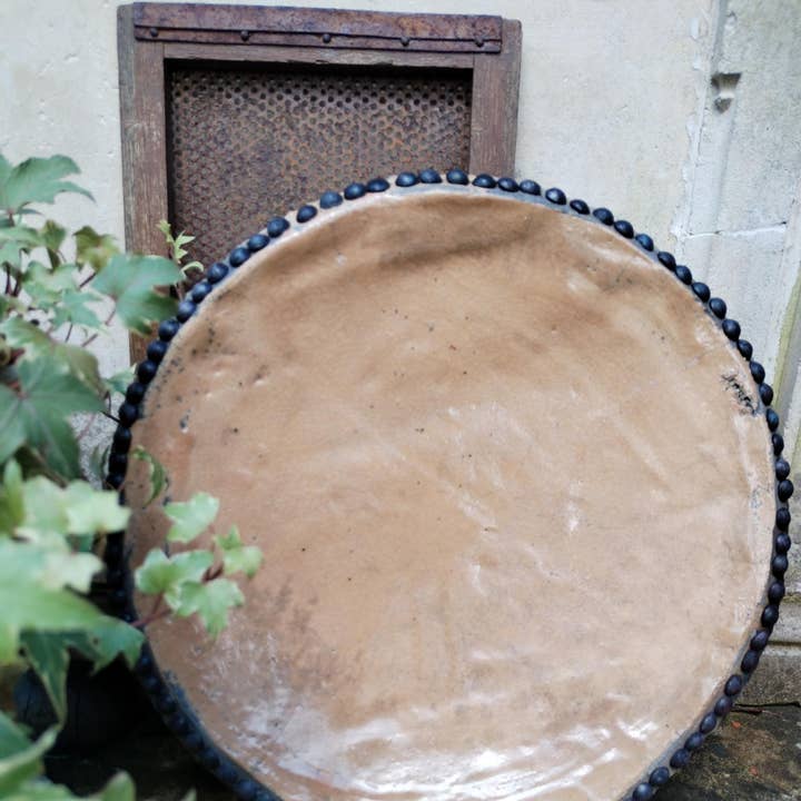 Isabelle Bedel - Sculpture Raku - Wholesale Decorative Plate/Dish/Bowl - Raku ceramic dish0