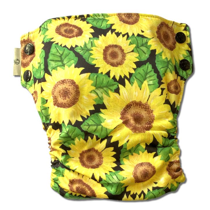 ”Sunny Daze” OSFM Sidoknäppande tygblöja för wholesale av Earthside Eco Bums