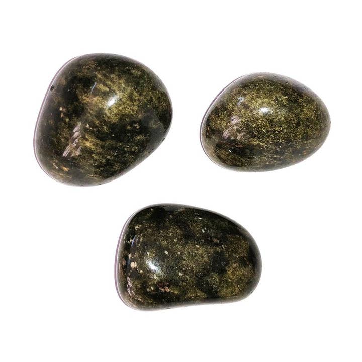 France Mineraux - Wholesale Spiritual Stone/Crystal - Epidote tumbled stone0
