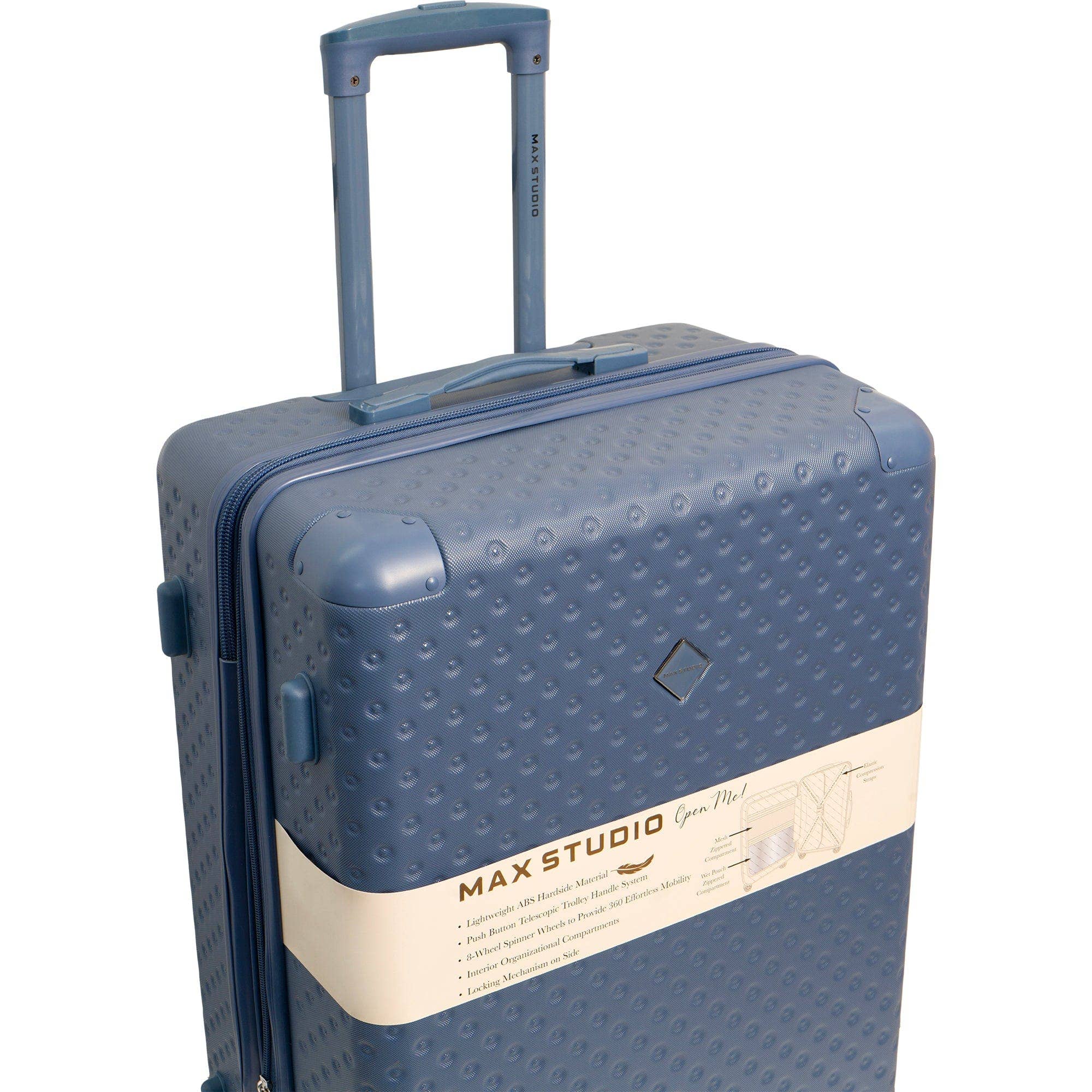 Magid - Wholesale Luggage - Max Studio Tonal Tufted ABS 2-Piece Hard-Sided Luggage Set15