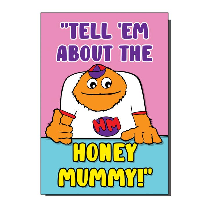 Grußkarte inspiriert vom Honigmonster für den Großhandel von Bite Your Granny