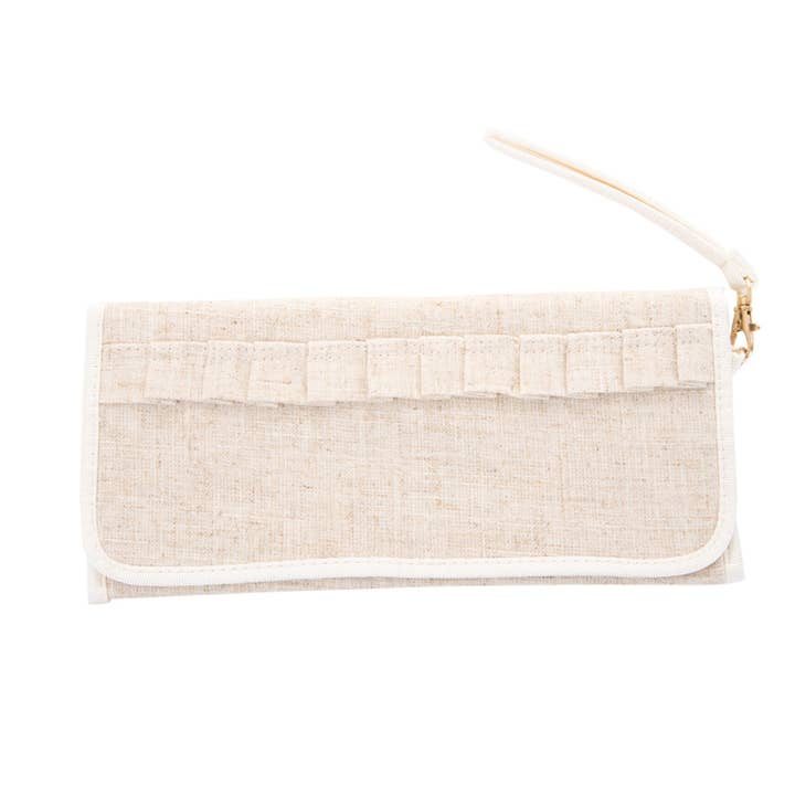 Mainstreet Collection - Wholesale Clutch Bag - Women's - Linen Trifold Clutch3