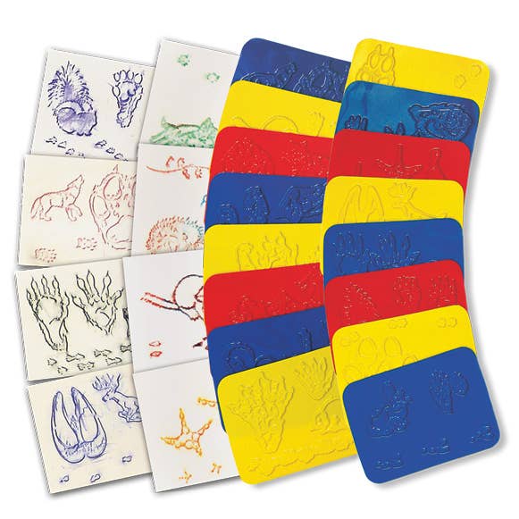 Kit éducatif de bricolage – Frottage d'empreintes d'animaux pour la vente par Roylco