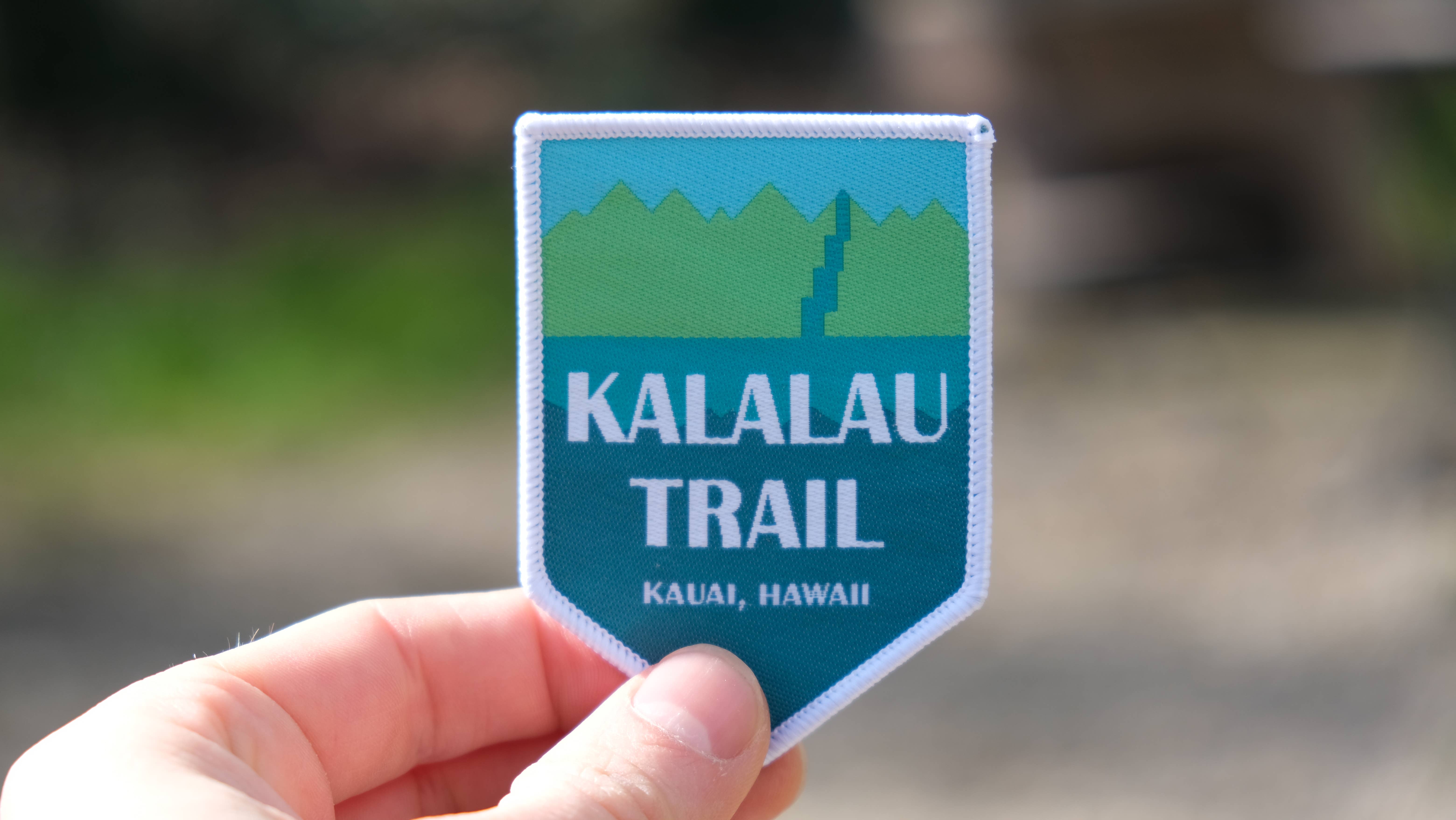 Kalalau Trail patch - presentmärke för vandrare på Kauai, Hawaii
för wholesale av Trail Memories
