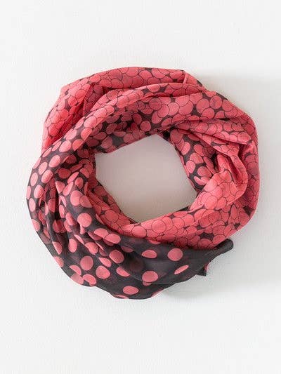 LONG PRETTY PRINT SILKY FEEL BANDANA SCARF | 21SC377 for wholesale by JOSSLYN by wall to wall