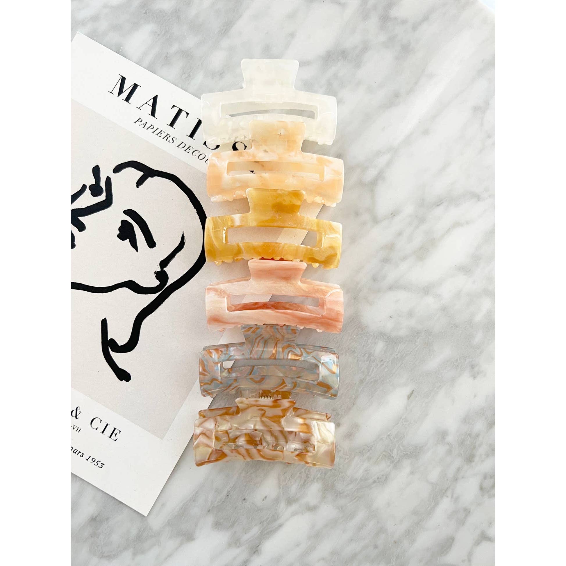 LoveLina - Wholesale Hair Clip - Women's - Acetate Tortoise Hair Clips - ALLIE15