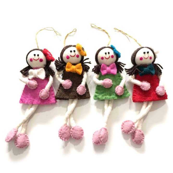 Felt Doll Ornament for wholesale by Hamro Village