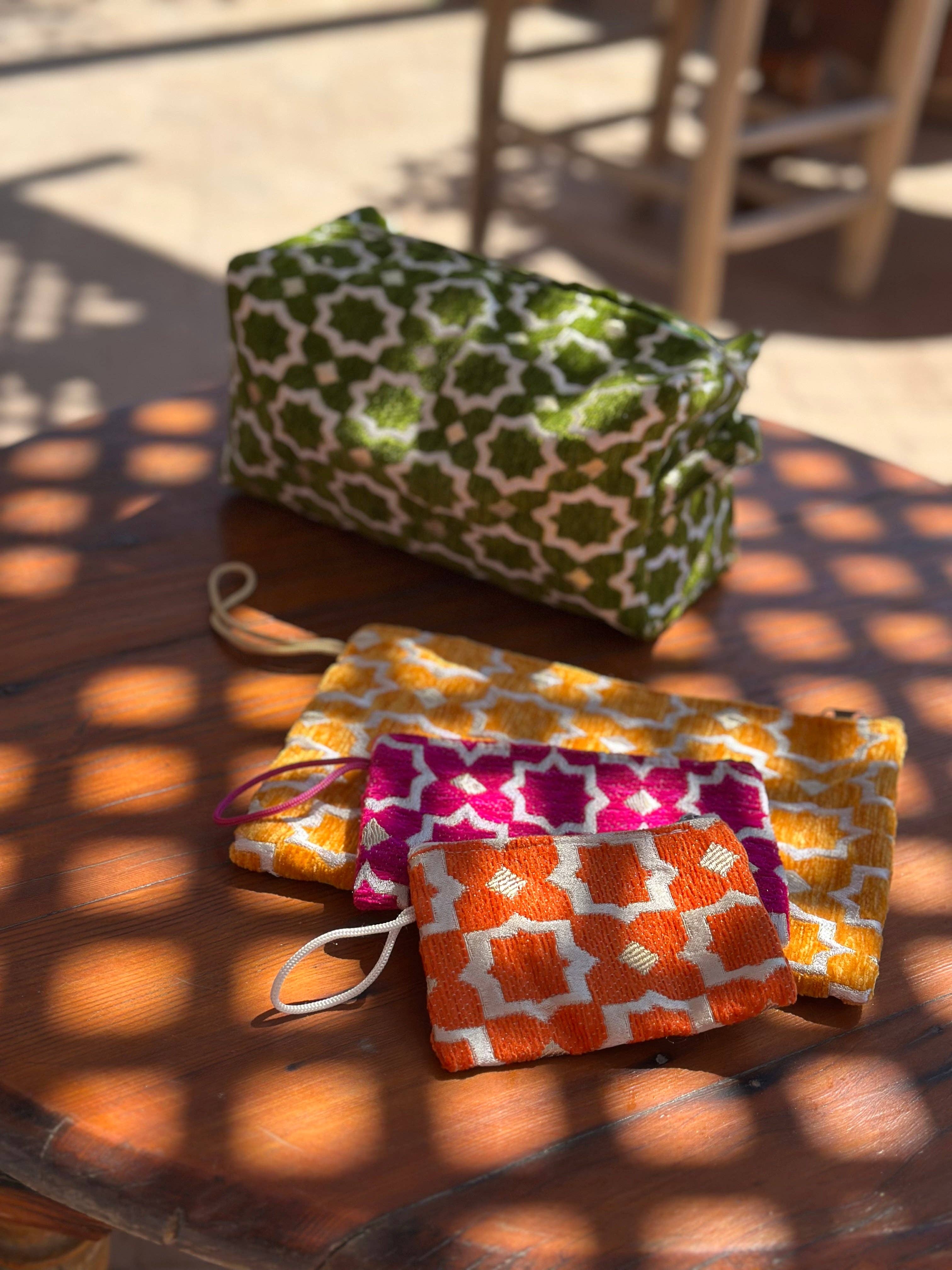 SOUK in the CITY – wholesale Pouch – Women’s – NAJM Medium Upcycled Pouch8