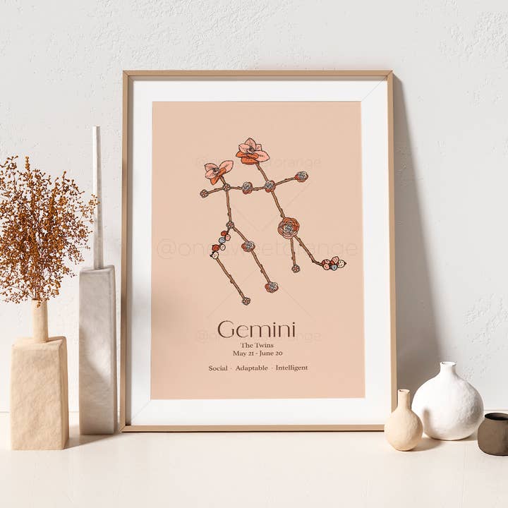 Impresión del zodiaco del horóscopo del horóscopo del zodiaco para venta al por mayor de Onesweetorange