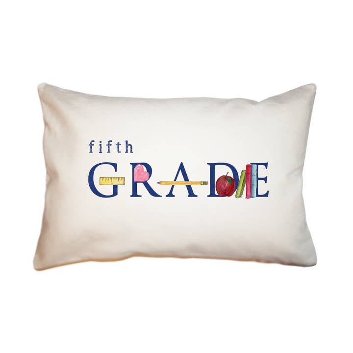 fifth grade large rectangle pillow for wholesale by Tina Labadini Designs