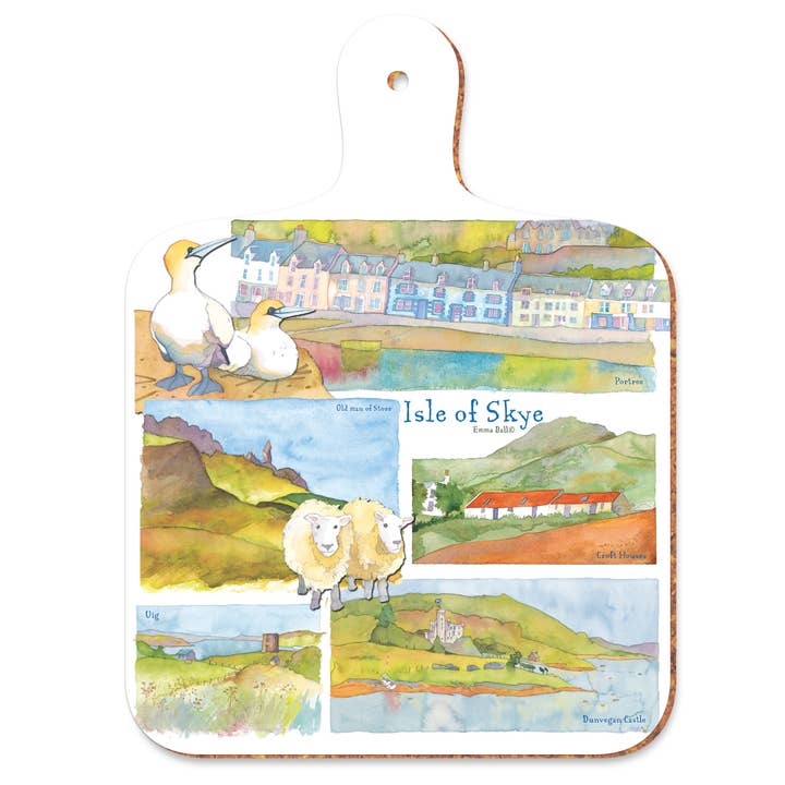 Isle of Skye Mini Chopping Board for wholesale by Emma Ball Ltd