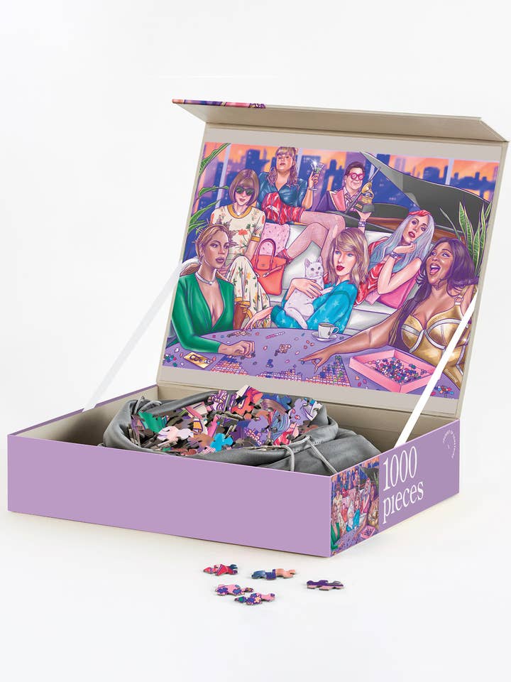 1000 Piece Jigsaw Puzzle - A Night In - Artist Designed for wholesale by Journey of Something USA