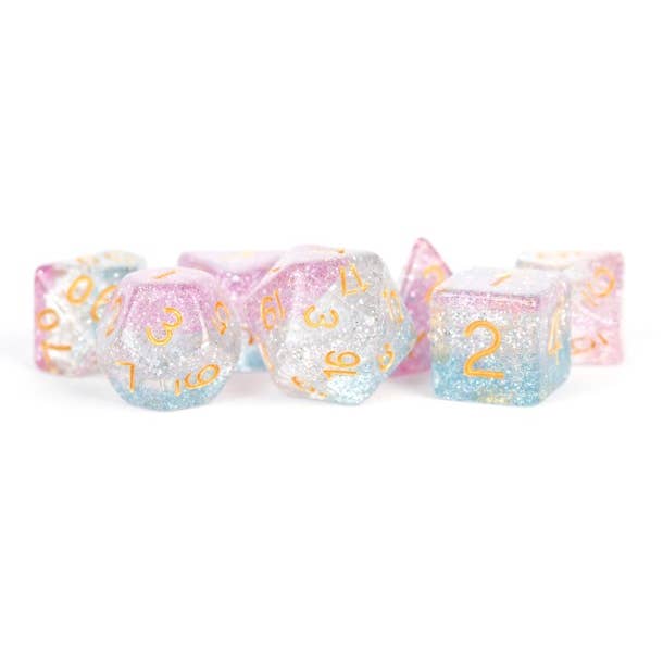 FanRoll by Metallic Dice Games - Wholesale Dice - 16mm Resin Polyhedral Dice Set - Colorful 18 Colors