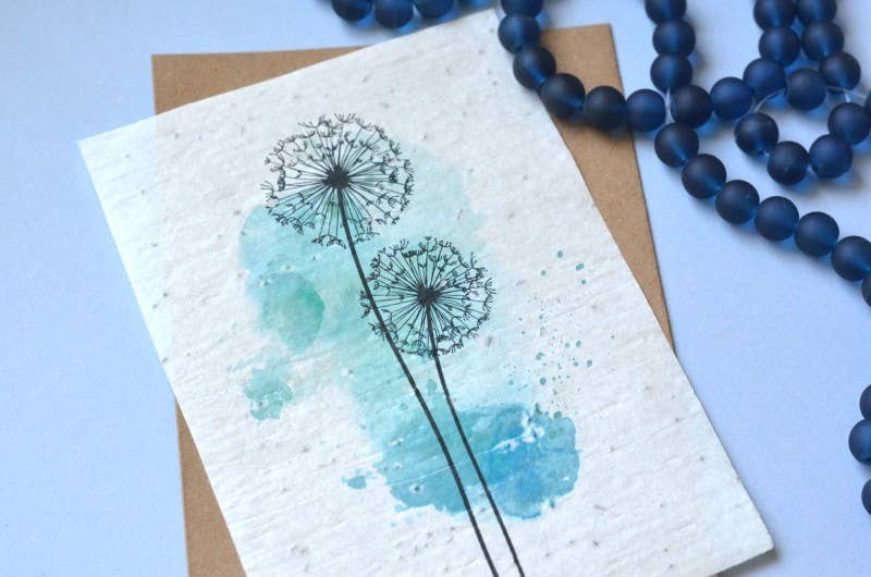 Carte À Pousser – wholesale Vardagliga hälsningskort – Planterbart kort Maskros2