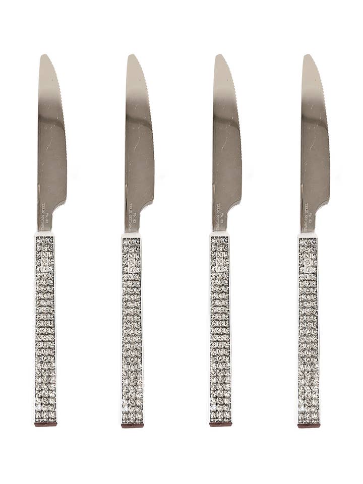 Fruit Knife (Set of 4) Glitter Handle for wholesale by Collection by Nouvelle