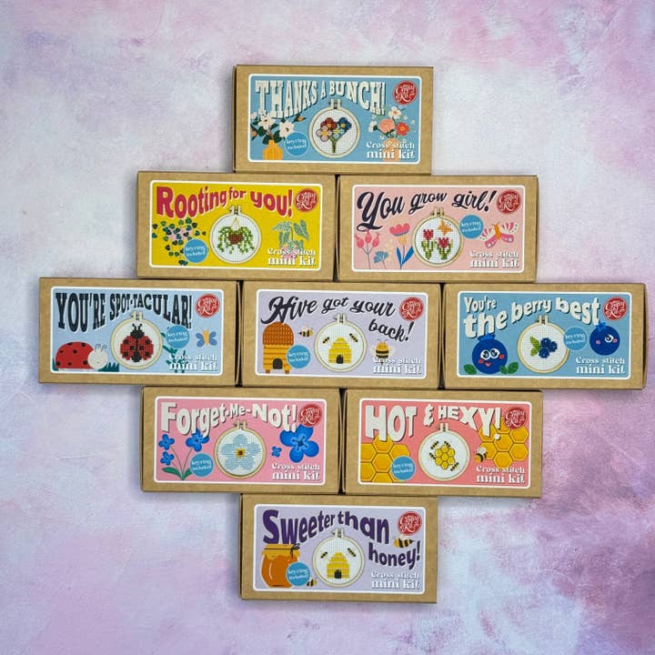 The Crafty Kit Company - Wholesale Embroidery/Cross Stitch Supplies - I Love You Mini Matchbox Cross Stitch Kit7