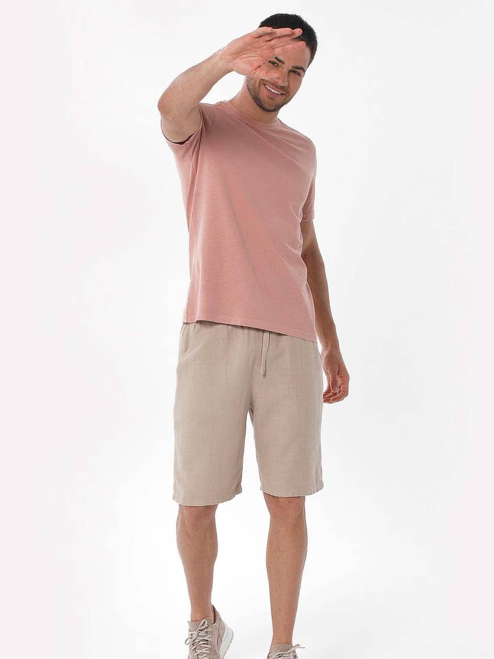 Shorts aus Bio-Baumwolle, Leinen und Viscose for wholesale by ORGANICATION