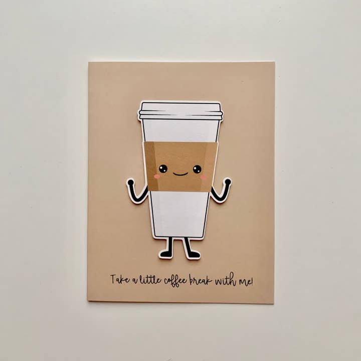 Koffiedates 2D Wenskaarten voor wholesale door AMW the studio