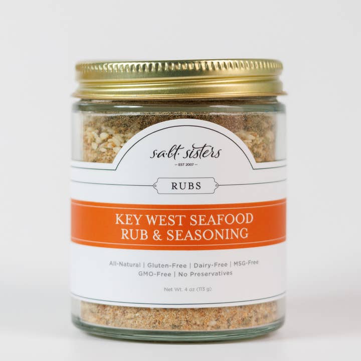 Mélange d'Épices et Assaisonnement - Fruits de Mer Key West - Pot de 113 g pour la vente par Salt Sisters