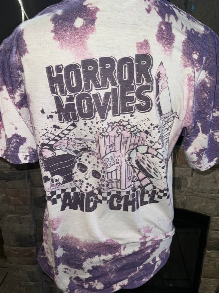 Horror Movies and Chill Tee for wholesale by Southern Charm Boutique