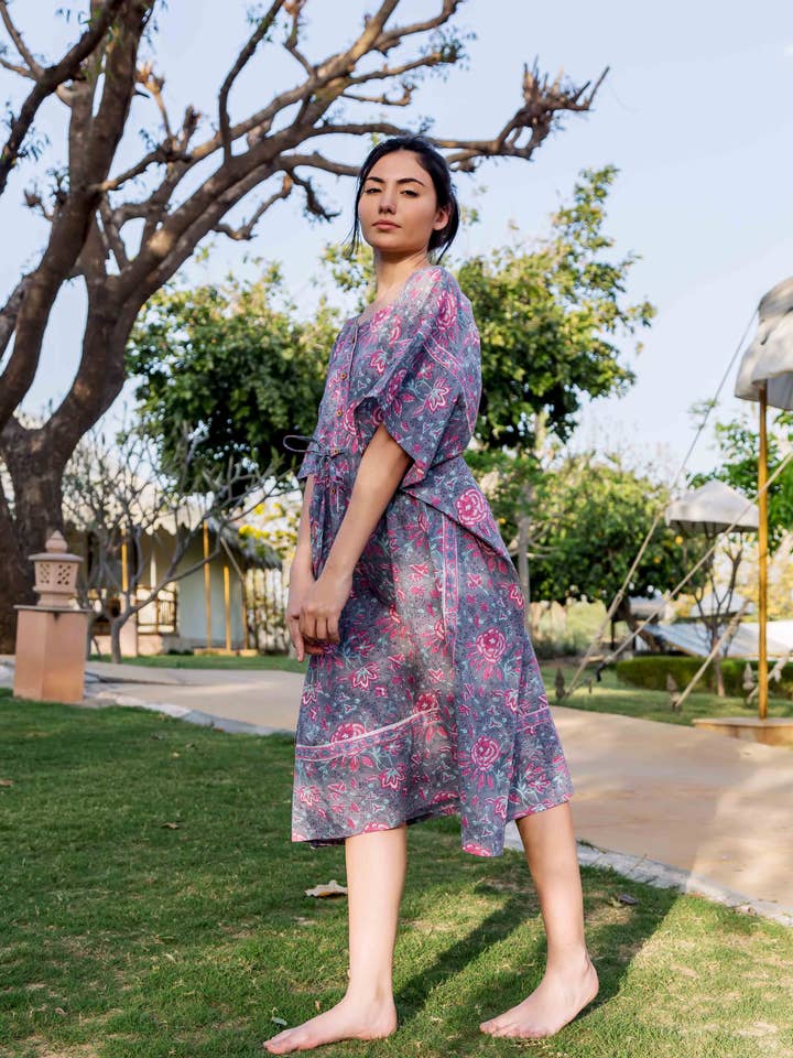 Smoked Lily Lullaby Kaftan for wholesale by Offtheory