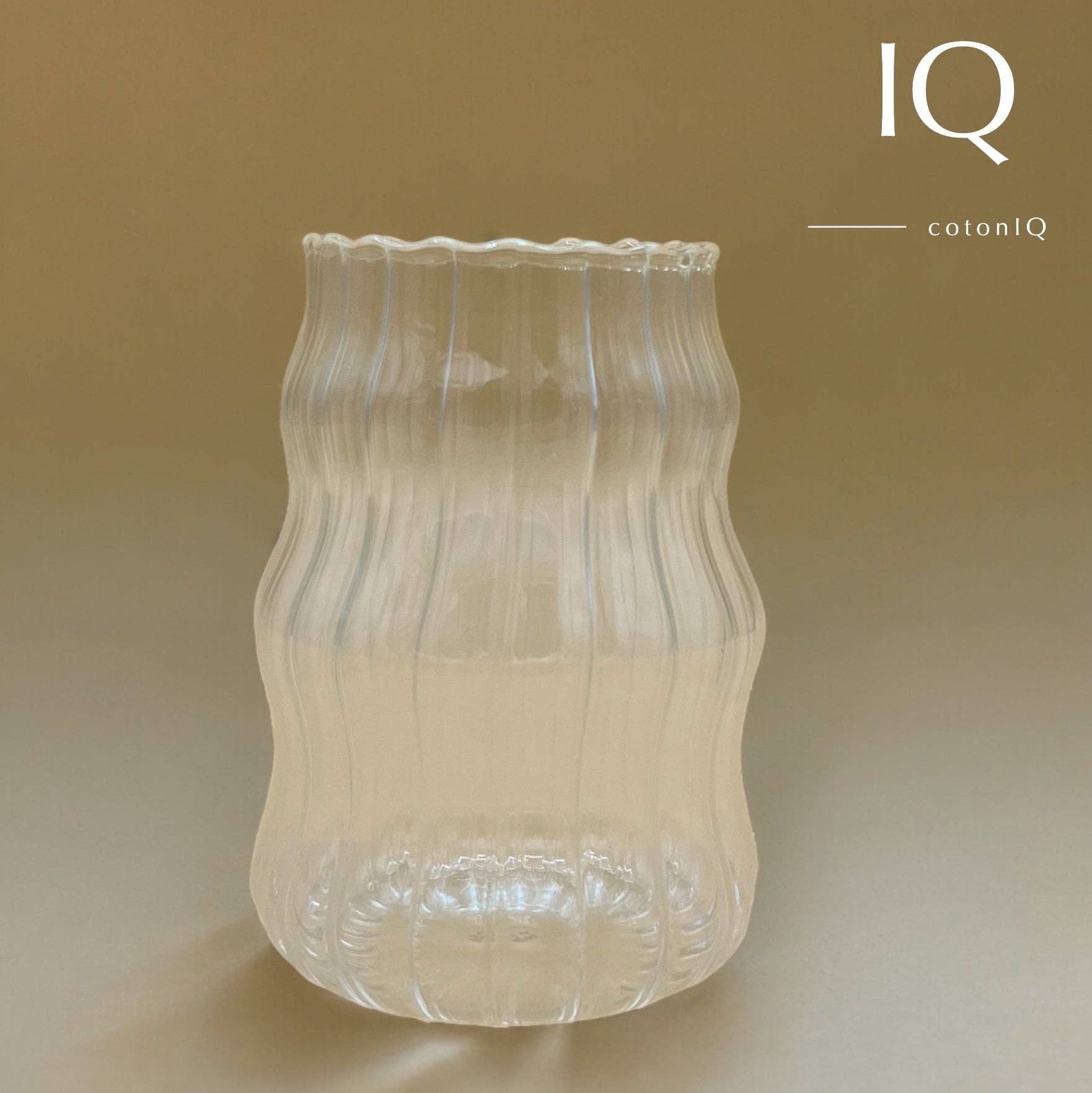 cotonIQ - Wholesale Drinking Glass/Cup - Designer glass cup for hot and cold drinks – transparent – 500 ml2