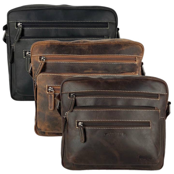 Arrigo – Großhandel Schultertasche – Unisex – Arrigo Unisex Schultertasche aus Büffelleder – 3 Farben20