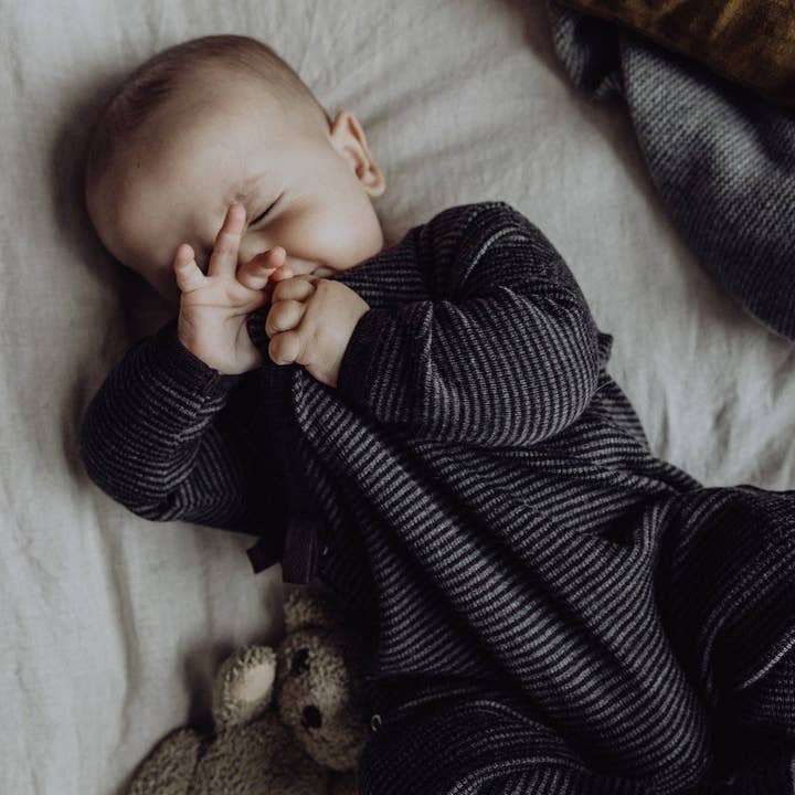 Cozy Kidz - Wholesale Jumpsuit - Baby - Ribbed Knit Wool Footie - 0-3 Months2