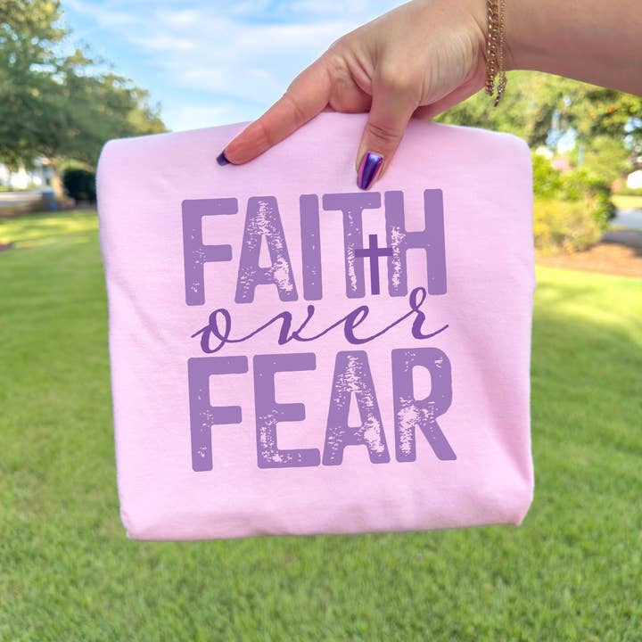 Faith Over Fear T-Shirt – Women’s Comfort Colors® Tee for wholesale by Sweetteez LLC