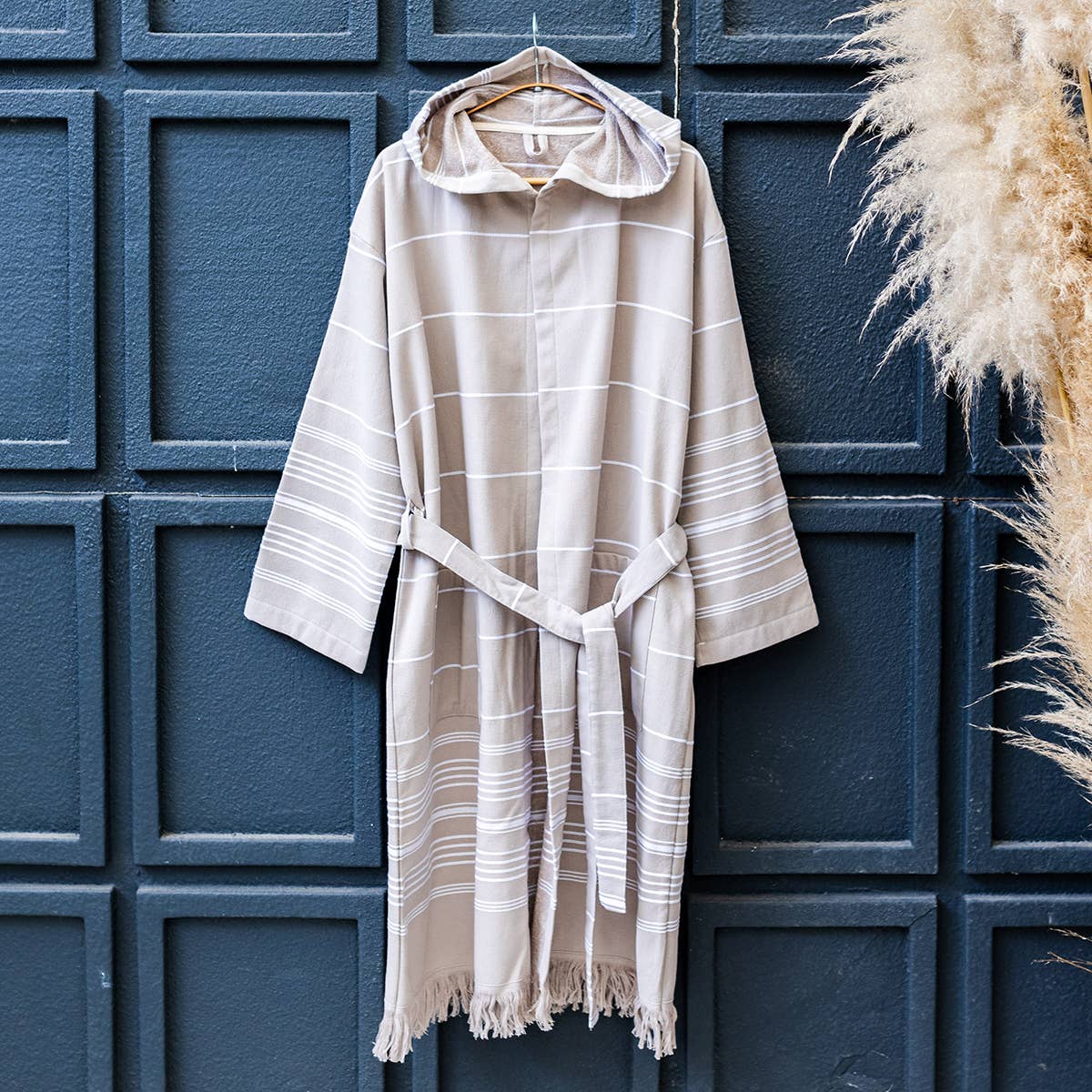 Kikoya – wholesale Robe – Unisex – Terrybacked Bathrobe Turkish Cotton Light Weight Hood Quick 11