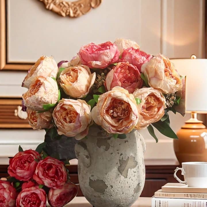 Silk Peony Flowers bouquet for home decoration vase filler and other Purchase Wholesale peony plants. Free Returns & Net 60 Terms on Faire trending on Faire.