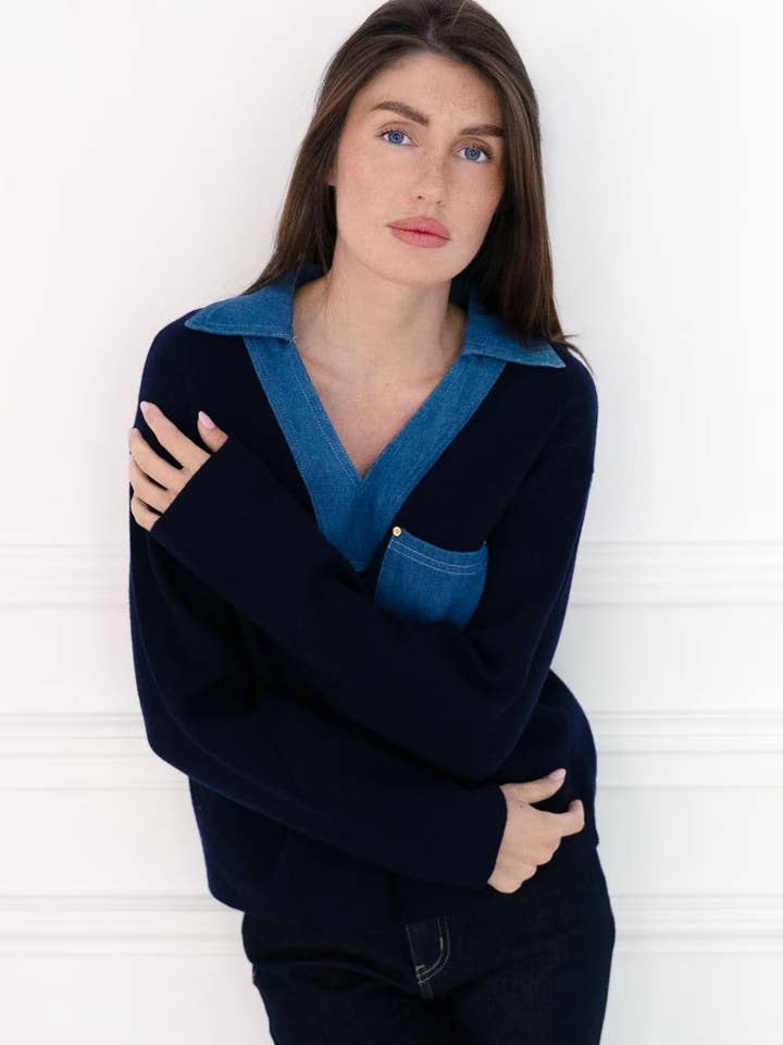 MYSTERY JANE - Wholesale Knit Sweater - Women's - jeans sweater2